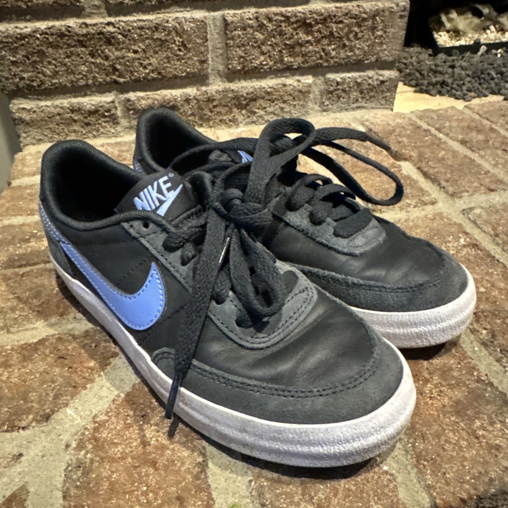 Nike Youth Killshot 2 Shoes Size 1.5Y Off Noir/ Royal Pulse/ White Lace Up Shoes